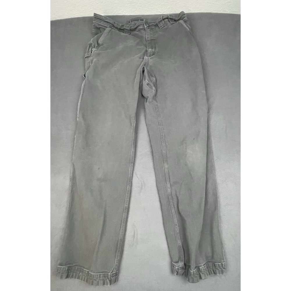 Duluth Fire Hose Pants Mens 32 28 Gray Straight Cargo Work Pants Mid weight‎